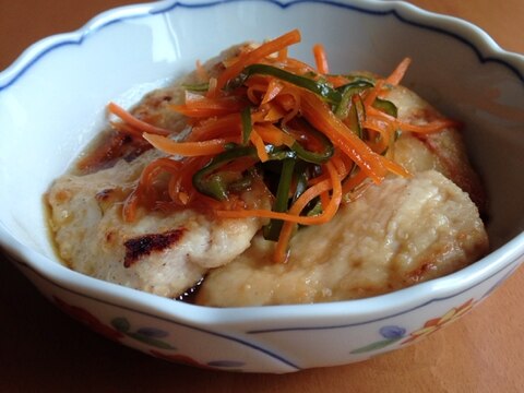 鶏胸肉のソテー＊野菜ポン酢がけ